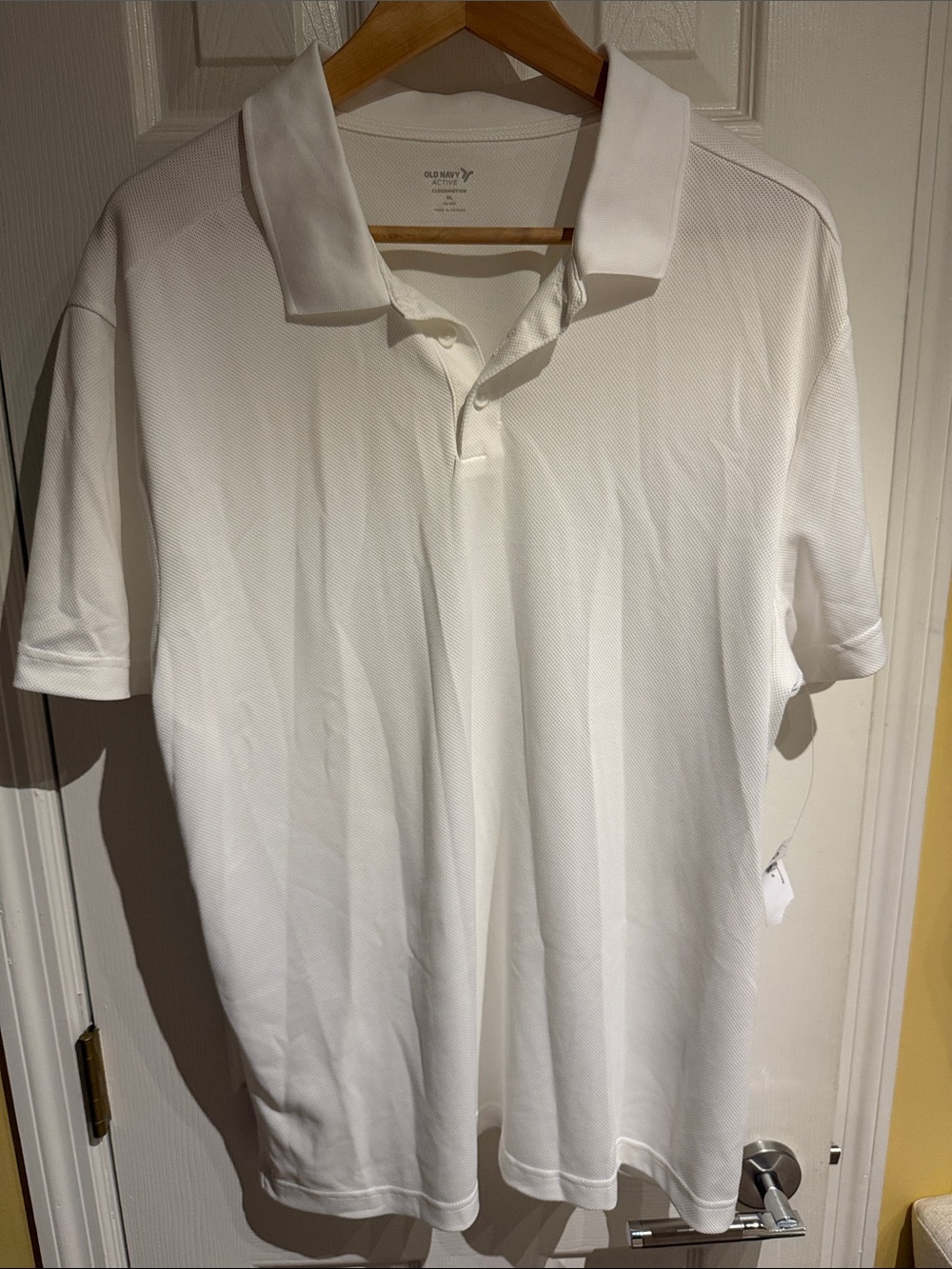 Old Navy White Men's Classic Polo Shirt